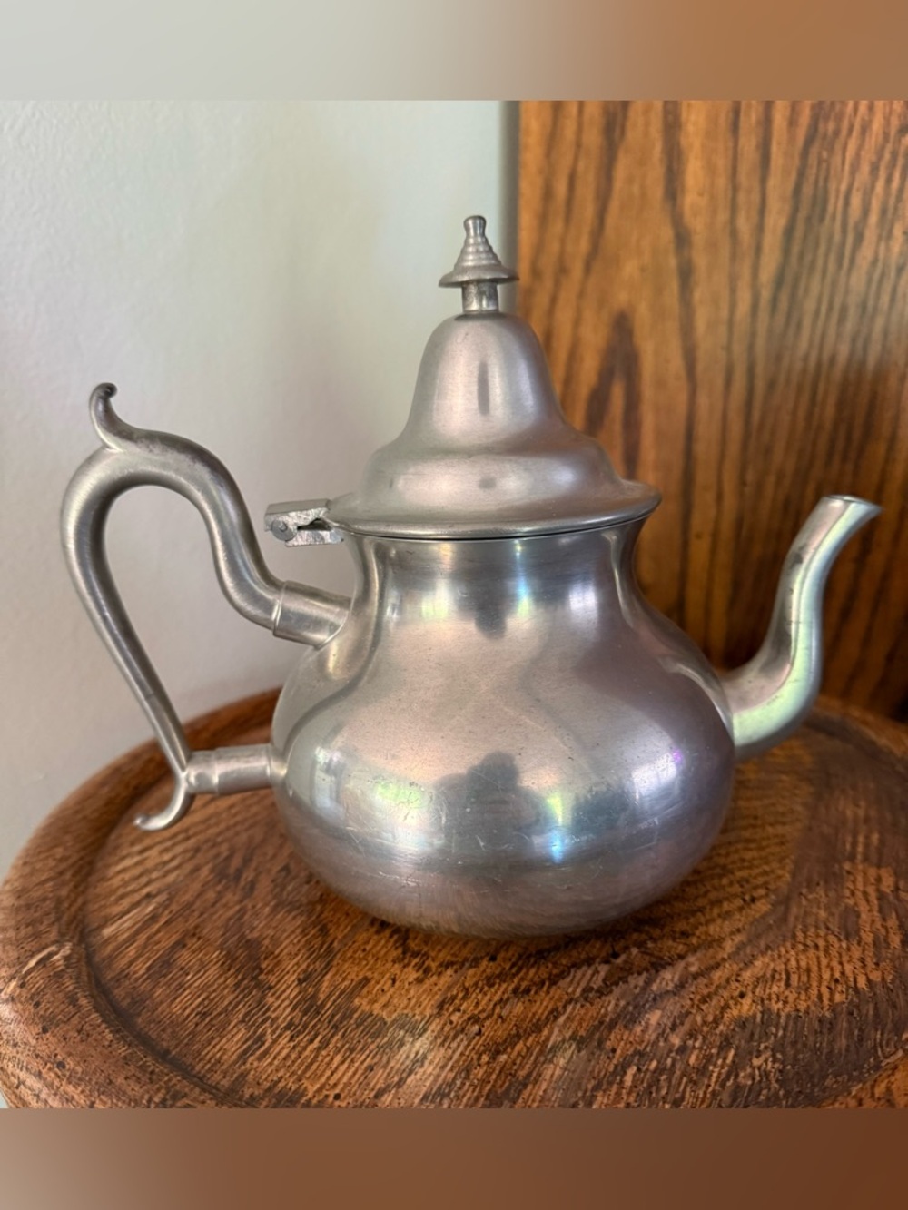 Woodbury Pewter Teapot with Ornate Design